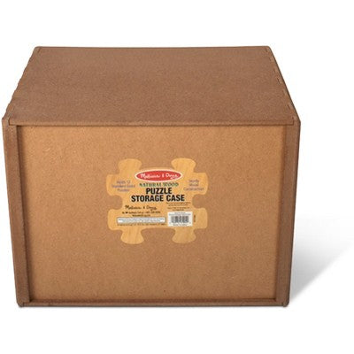  Melissa & Doug Natural Wood Puzzle Storage Case (Holds 12 Puzzles)