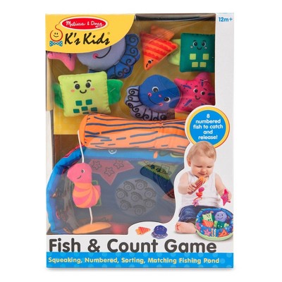  Melissa & Doug K's Kids Fish And Count Learning Game With 8 Numbered Fish To Catch And Release