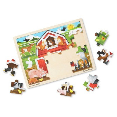  Melissa & Doug Jigsaw Puzzle 3pc Bundle Farm And Construction And Pets
