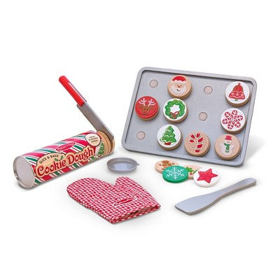  Melissa & Doug Slice And Bake Wooden Christmas Cookie Play Food Set