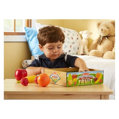  Melissa & Doug Play-Time Produce Fruit (9pc) And Vegetables (7pc) Realistic Play Food