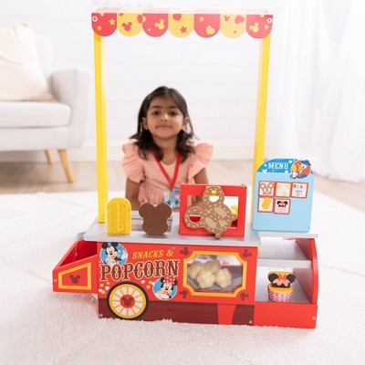  Melissa & Doug Disney Snacks & Popcorn Wooden Pretend Play Food Counter – 33pc