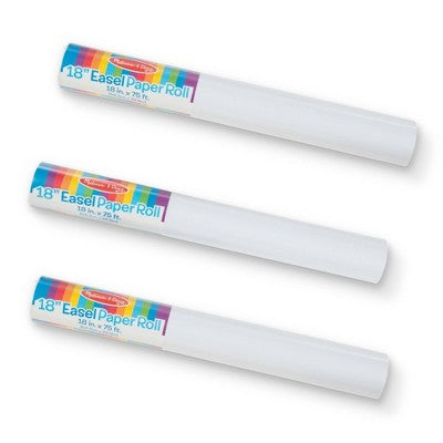  Melissa & Doug Deluxe Easel Paper Roll Replacement (18" X 75') 3pk