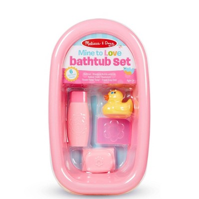  Melissa & Doug Mine To Love Baby Doll Bathtub And Accessories Set (6pc)