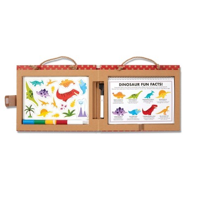  Melissa & Doug Natural Play: Play, Draw, Create Reusable Drawing & Magnet Kit - Dinosaurs (41 Magnets, 5 Dry-Erase Markers)