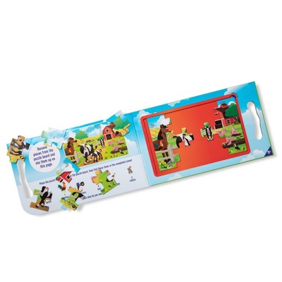  Melissa & Doug Magnetic Take-Along Jigsaw 2pc Bundle - Farm/Princesses