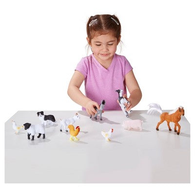  Melissa & Doug Farm Friends - 10 Collectible Farm Animals