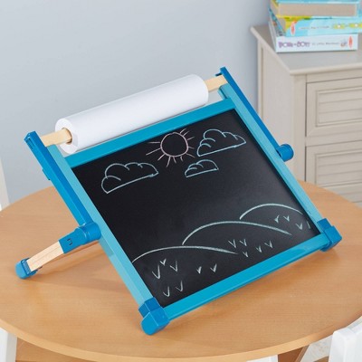  Melissa & Doug Double-Sided Magnetic Tabletop Art Easel - Dry-Erase Board And Chalkboard