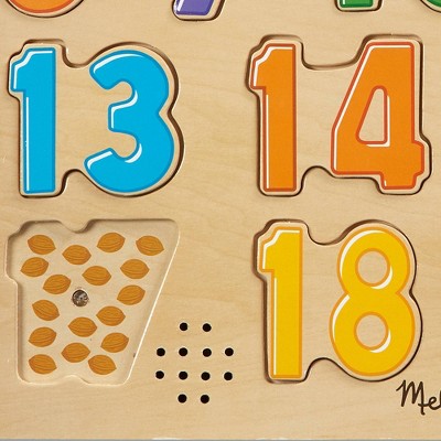  Melissa & Doug Numbers Sound Puzzle - 21pc