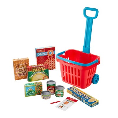  Melissa & Doug Fill & Roll Grocery Basket Playset