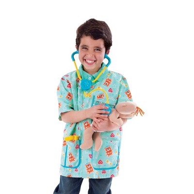  Melissa & Doug Pediatric Nurse Role Play Costume Set (8pc) - Includes Baby Doll, Stethoscope
