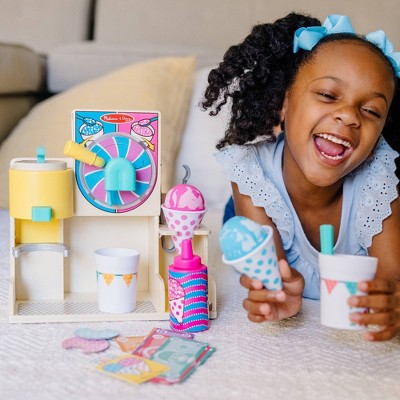  Melissa & Doug Fun At The Fair! Wooden Snow-Cone And Slushie Play Food Set
