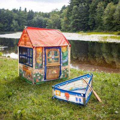  Melissa & Doug Let's Explore Park Ranger Cabin And Boat