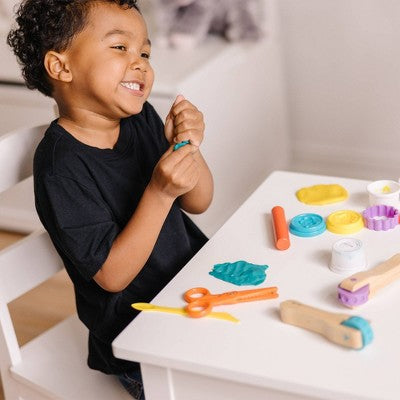  Melissa & Doug Cut, Sculpt, And Roll Clay Play Set With 8 Tools And 4 Colors Of Modeling Dough: Fine Motor Skills Modeling Set