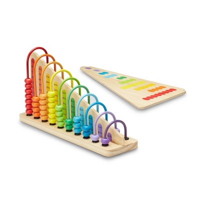  Melissa & Doug Add & Subtract Abacus - Educational Toy With 55 Colorful Beads And Sturdy Wooden Construction