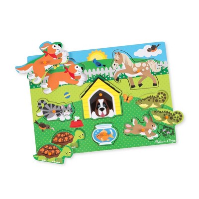  Melissa & Doug Peg Puzzle Set - 6 Puzzles