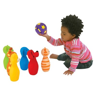  Melissa & Doug K's Kids Bowling Friends Play Set And Game With 6 Pins And Convenient Carrying Case