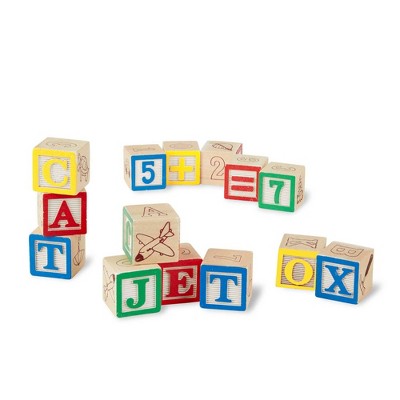  Melissa & Doug Wooden ABC/123 Blocks