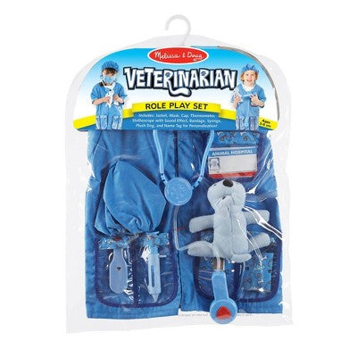  Melissa & Doug Veterinarian Role Play Costume Dress-Up 9pc Set