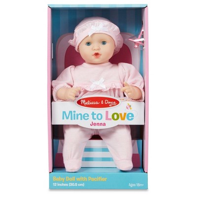  Melissa & Doug Mine To Love Jenna 12" Soft Body Baby Doll