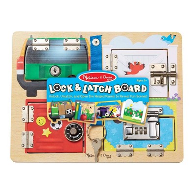  Melissa & Doug Locks & Latches Board