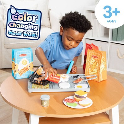  Melissa & Doug Flip & Fry Grill Play Set With Color Changing Water WOW!: Educational Focus On Motor & Creative Skills