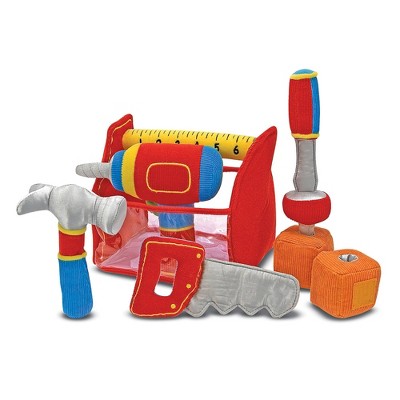  Melissa & Doug Toolbox Fill And Spill Toddler Toy With Vibrating Drill (9pc)
