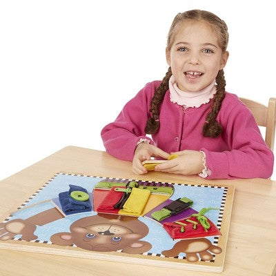  Melissa & Doug Basic Skills Board And Puzzle - Wooden Educational Toy