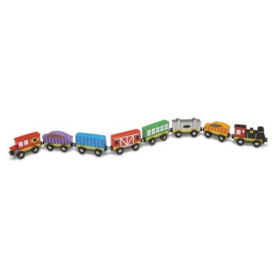  Melissa & Doug Wooden Train Cars
