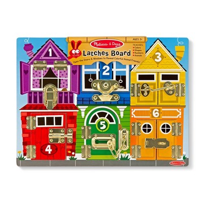  Melissa & Doug Latches Wooden Activity Board