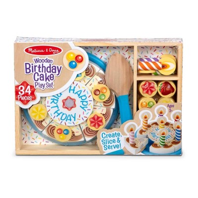  Melissa & Doug Wooden Birthday Cake