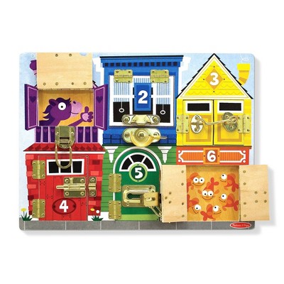  Melissa & Doug Latches Wooden Activity Board