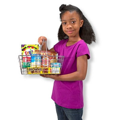  Melissa & Doug Pretend Play Toy Grocery Basket