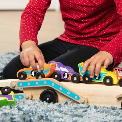  Melissa & Doug Mega Race-Car Carrier