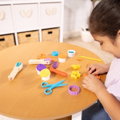  Melissa & Doug Cut, Sculpt, And Roll Clay Play Set With 8 Tools And 4 Colors Of Modeling Dough: Fine Motor Skills Modeling Set