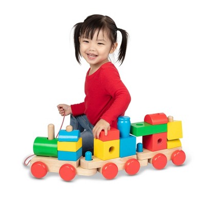  Melissa & Doug Wooden Jumbo Stacking Train - Classic