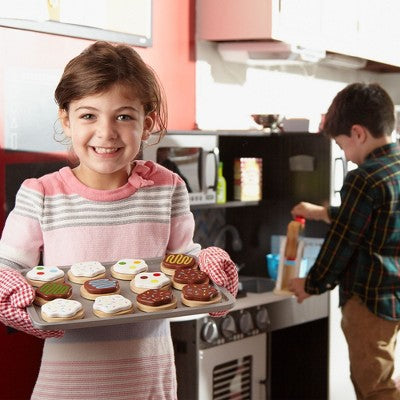  Melissa & Doug Slice And Bake Wooden Cookie Play Food Set