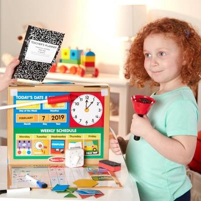  Melissa & Doug School Time! Classroom Play Set Game - Be Teacher Or Student