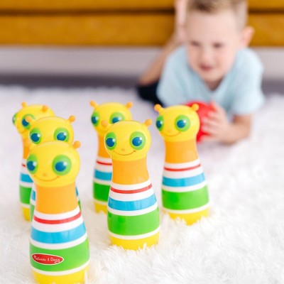  Melissa & Doug Rainbow Caterpillar Bowling Set