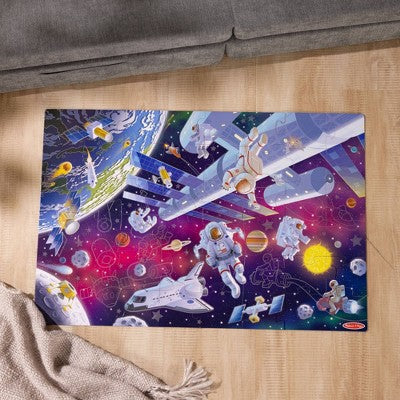  Melissa & Doug Outer Space Glow-in-the-Dark Cardboard Jigsaw Floor Puzzle – 48pc