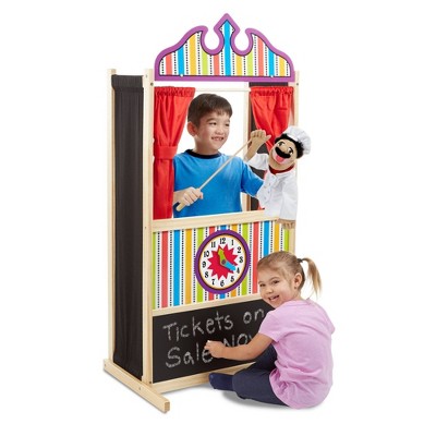  Melissa & Doug Deluxe Puppet Theater - Sturdy Wooden Construction