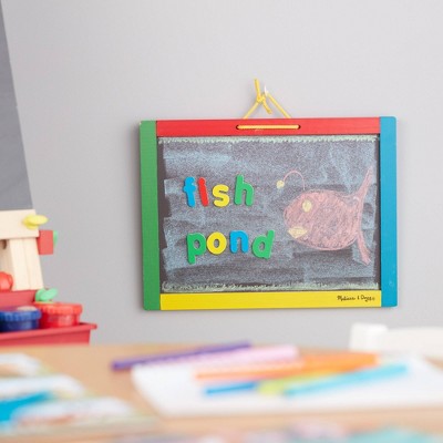  Melissa & Doug Magnetic Chalkboard And Dry-Erase Board With 36 Magnets
