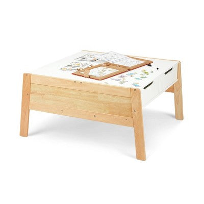  Melissa & Doug Wooden Art & Activity Table With Bins