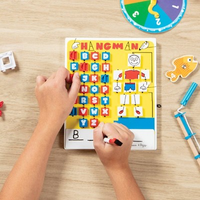  Melissa & Doug Flip To Win Travel Hangman Game - White Board, Dry-Erase Marker: Educational Problem Solving Board Game