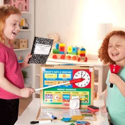  Melissa & Doug School Time! Classroom Play Set Game - Be Teacher Or Student