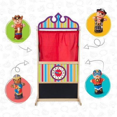  Melissa & Doug Deluxe Puppet Theater - Sturdy Wooden Construction