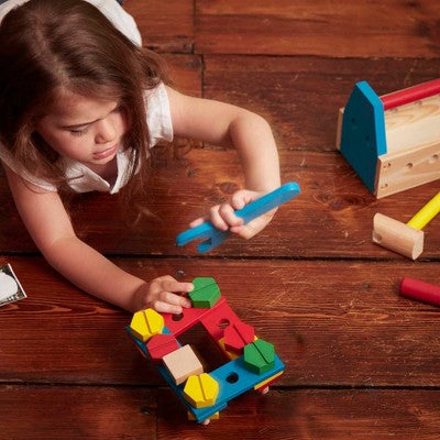  Melissa & Doug Take-Along Tool Kit Wooden Construction Toy (24pc)