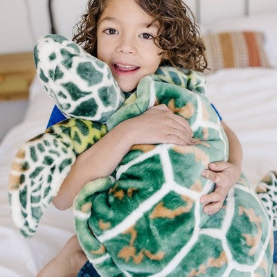  Melissa & Doug Giant Sea Turtle - Lifelike Stuffed Animal (nearly 3 Feet Long)