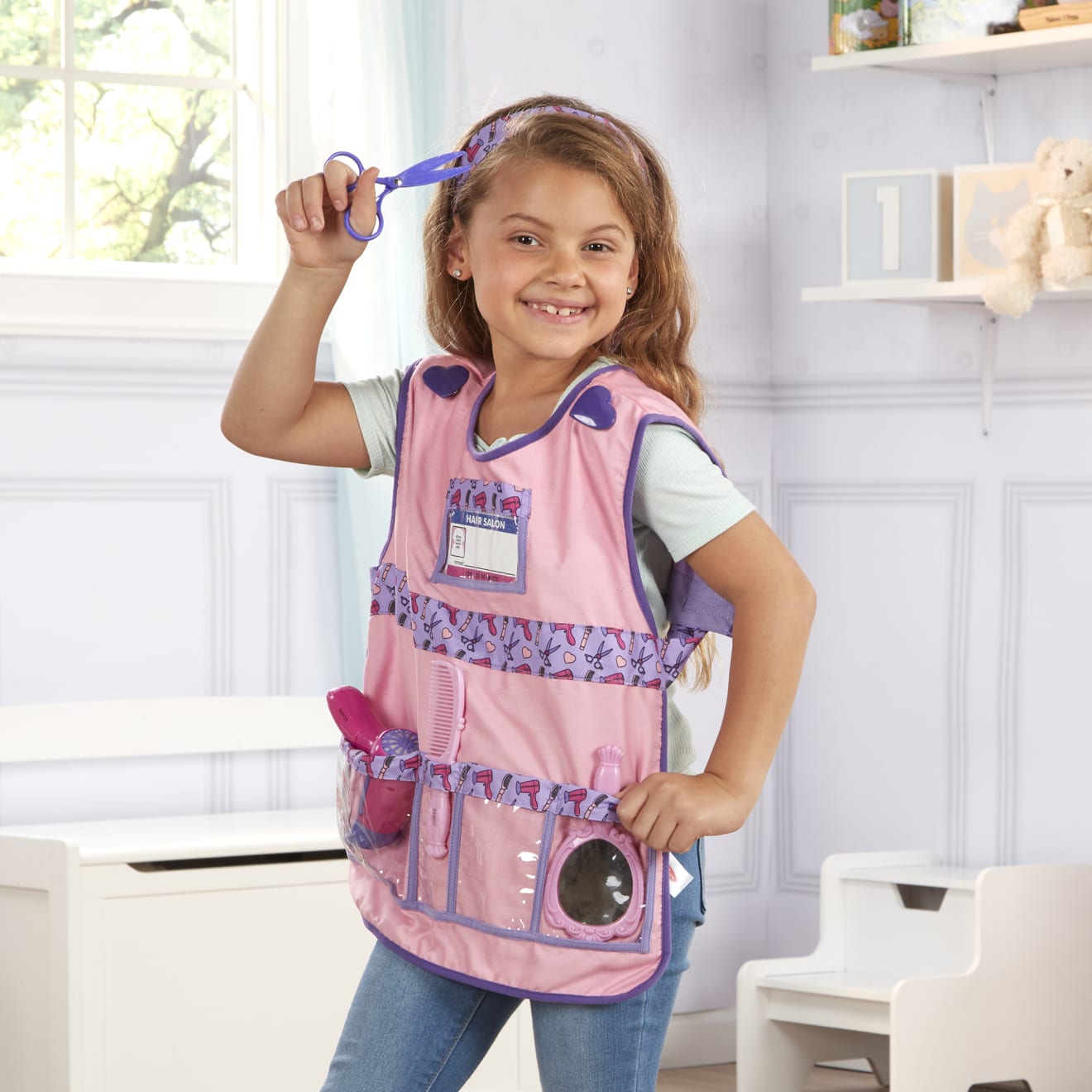 Melissa & Doug Hair Stylist Role Play Costume Set