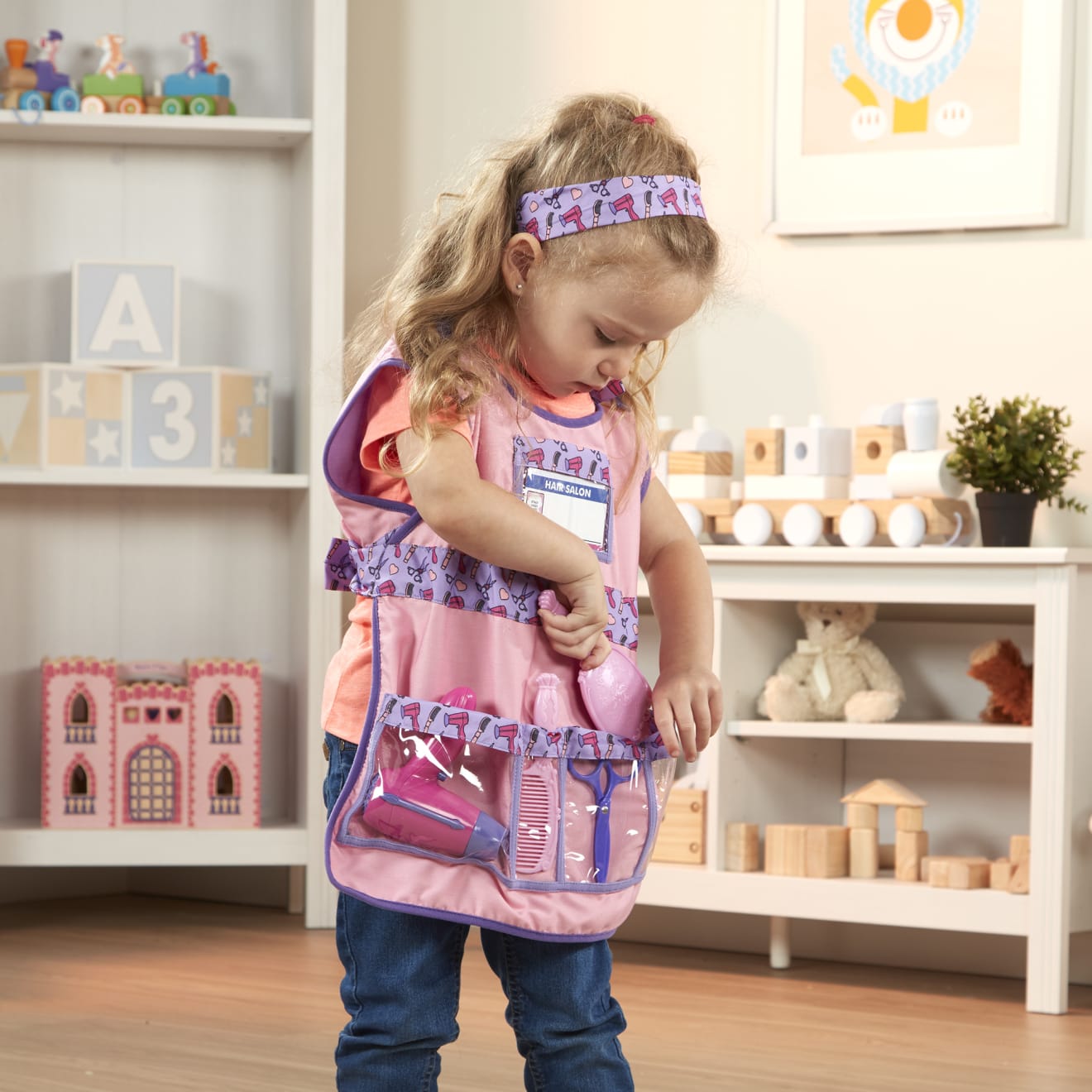 Melissa & Doug Hair Stylist Role Play Costume Set